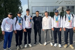Сегодня в аэропорту Горно-Алтайска мы встретили наших Чемпионов